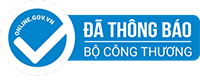 Logo xanh thông báo website với bộ công thương